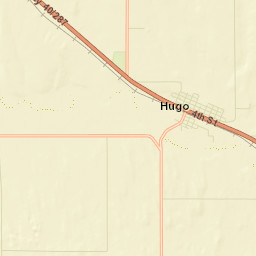 Hugo Colorado Street Map