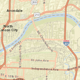 North Kansas City Street Map