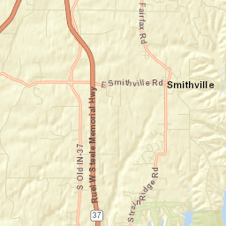 Smithville-Sanders Street Map