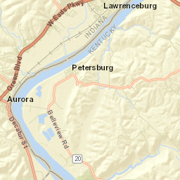 301-399 2nd Street, Lawrenceburg, IN Street Map