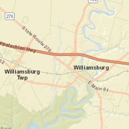 Williamsburg Ohio Street Map
