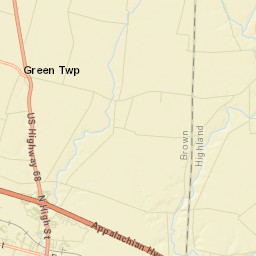 Greenbush Ohio Street Map