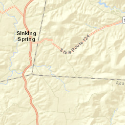 Sinking Spring Ohio Street Map