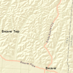 Beaver Ohio Street Map