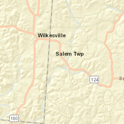 Wilkesville Ohio Street Map