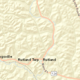 Rutland Ohio Street Map