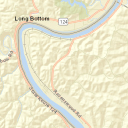 Shade River Ohio Street Map