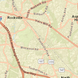 Garrett Park Street Map