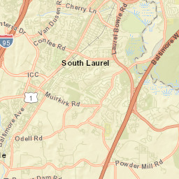 Maryland City Street Map