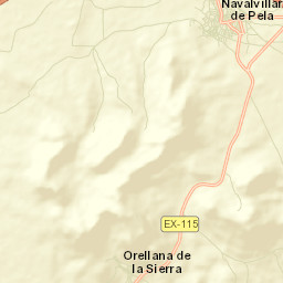 Navalvillar de Pela Street Map