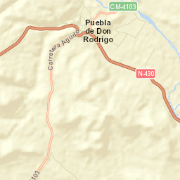 Puebla de Don Rodrigo Street Map