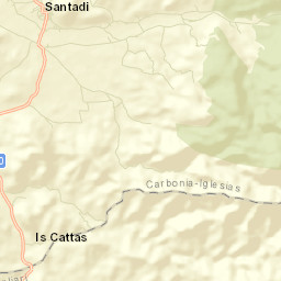 Santadi Street Map