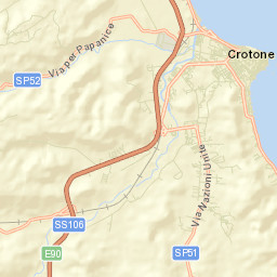 Crotone Street Map