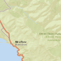 Menídi Street Map