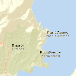 Pteleós Street Map