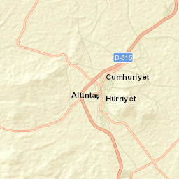 Altıntaş İlçesi Street Map