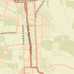 Türkmenabat Street Map