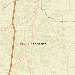 Shahrisabz Street Map