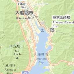 Ōfunato Street Map