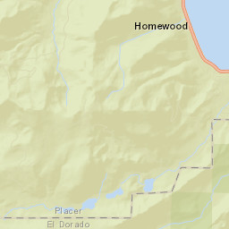 Tahoma Meadows California Street Map