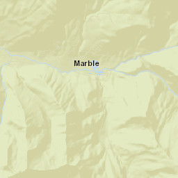 Marble Colorado Street Map