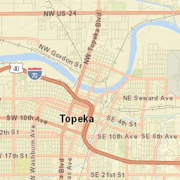 1301 Southwest Western Avenue, Topeka, KS Street Map