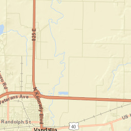 Vandalia Street Map