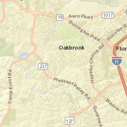 Oakbrook Street Map