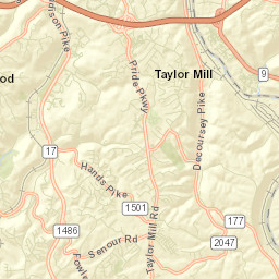 Taylor Mill Street Map