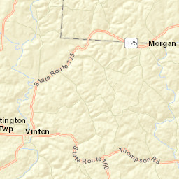 Vinton Ohio Street Map