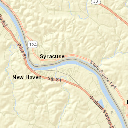 Syracuse Ohio Street Map