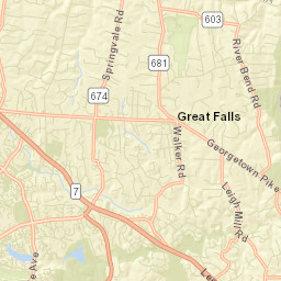 Great Falls Street Map