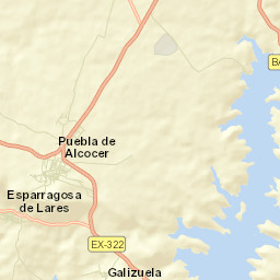 Puebla de Alcocer Street Map