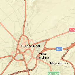 Ciudad Real Street Map