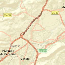 Cerdà Street Map