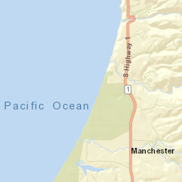 Manchester California Street Map