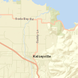 Soda Bay California Street Map