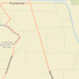 Hinsdale California Street Map