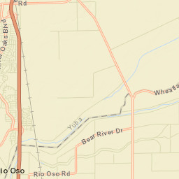 Rio Oso California Street Map