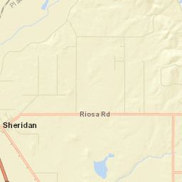Sheridan California Street Map