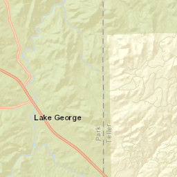 Lake George Colorado Street Map