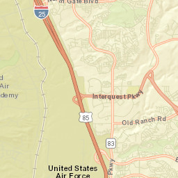 1361 Lily Lake Dr Colorado Springs CO Street Map