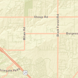 6760-6798 Shoup Road, Colorado Springs Street Map