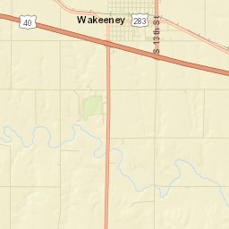 Interstate 70 WaKeeney KS 67672 Street Map