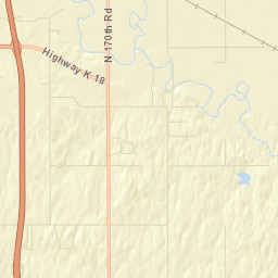 401-499 N 180th Rd Bennington KS Street Map