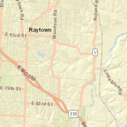 Raytown Street Map
