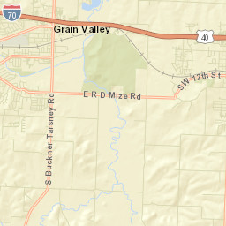 Grain Valley Street Map
