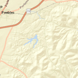 Peebles Ohio Street Map