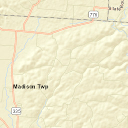 Stockdale Ohio Street Map