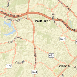 Wolf Trap Street Map